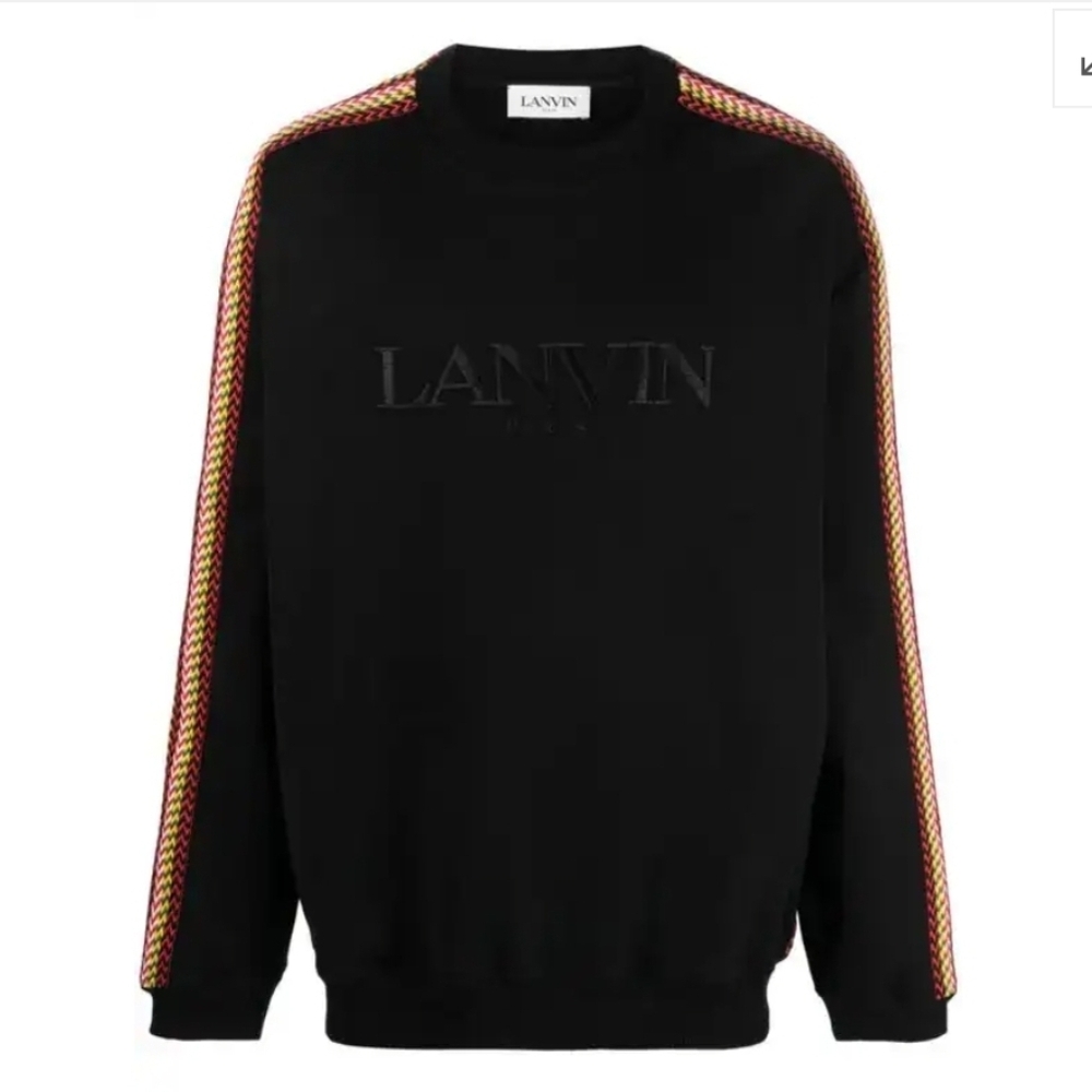 Lanvin Side Curb Crewneck Sweatshirt